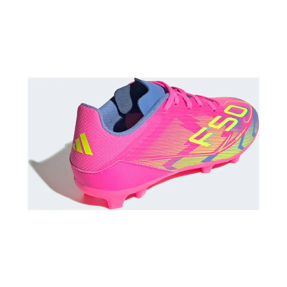 adidas F50 League FG/MG Lucid Pink Lucid Lemon Blue Fusion (IE3745)