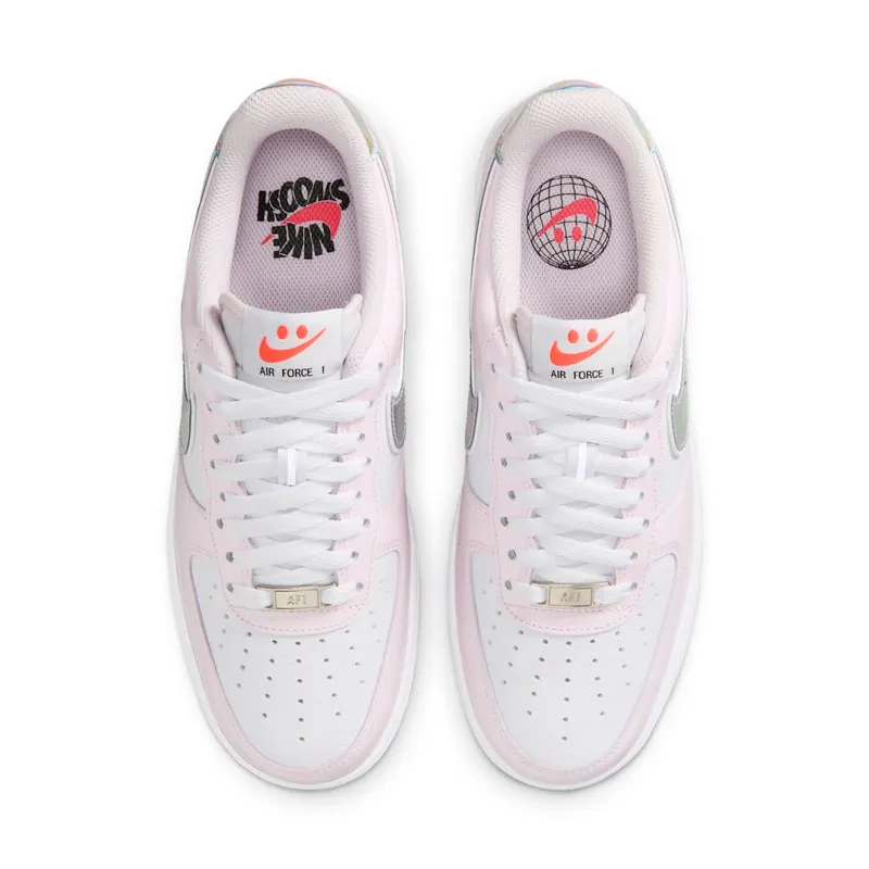 Nike Air Force 1 Low – “White / Pearl Pink / Flash Crimson / Metallic Silver” (IW7589-100)