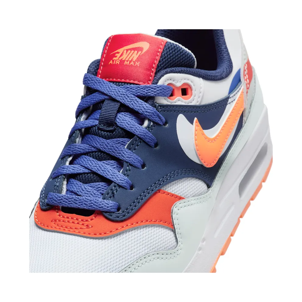 Nike Air Max 1 Light Silver/Midnight Navy/Astronomy Blue/Total Orange (FQ7407-001)