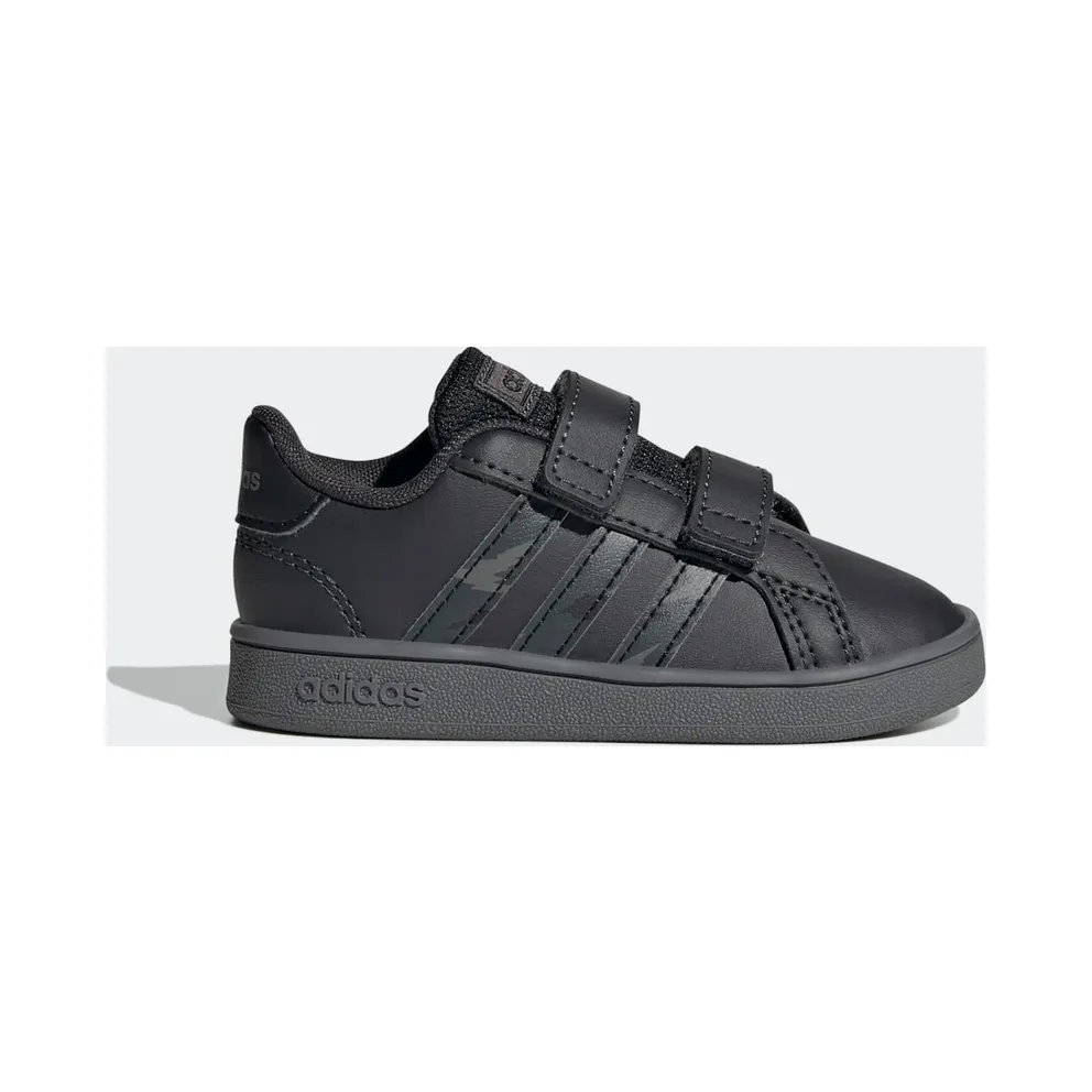 adidas Grand Court Camouflage Schuh Carbon / Grey Four / Core Black (GW6233)