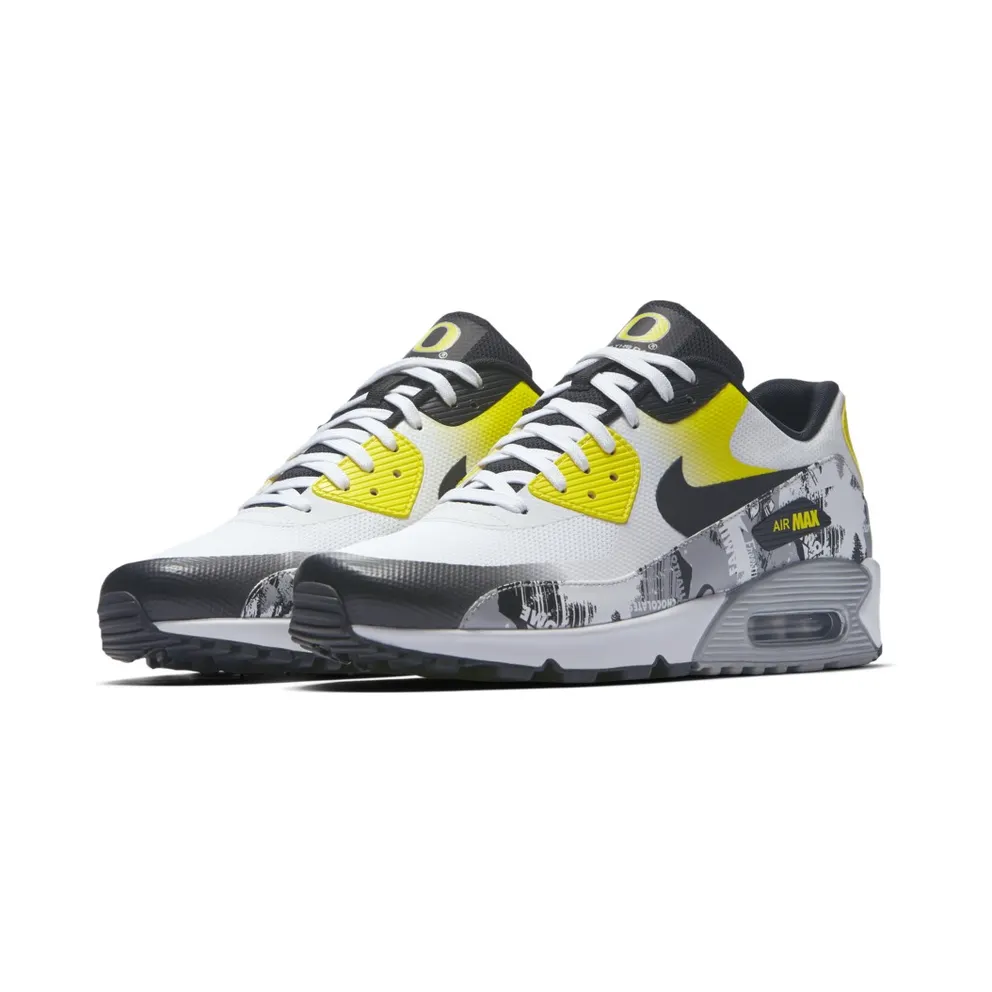 Nike Air Max 90 Ultra 2.0 Doernbecher Oregon Ducks White/Black-Dynamic Yellow-White (AH6830-100)