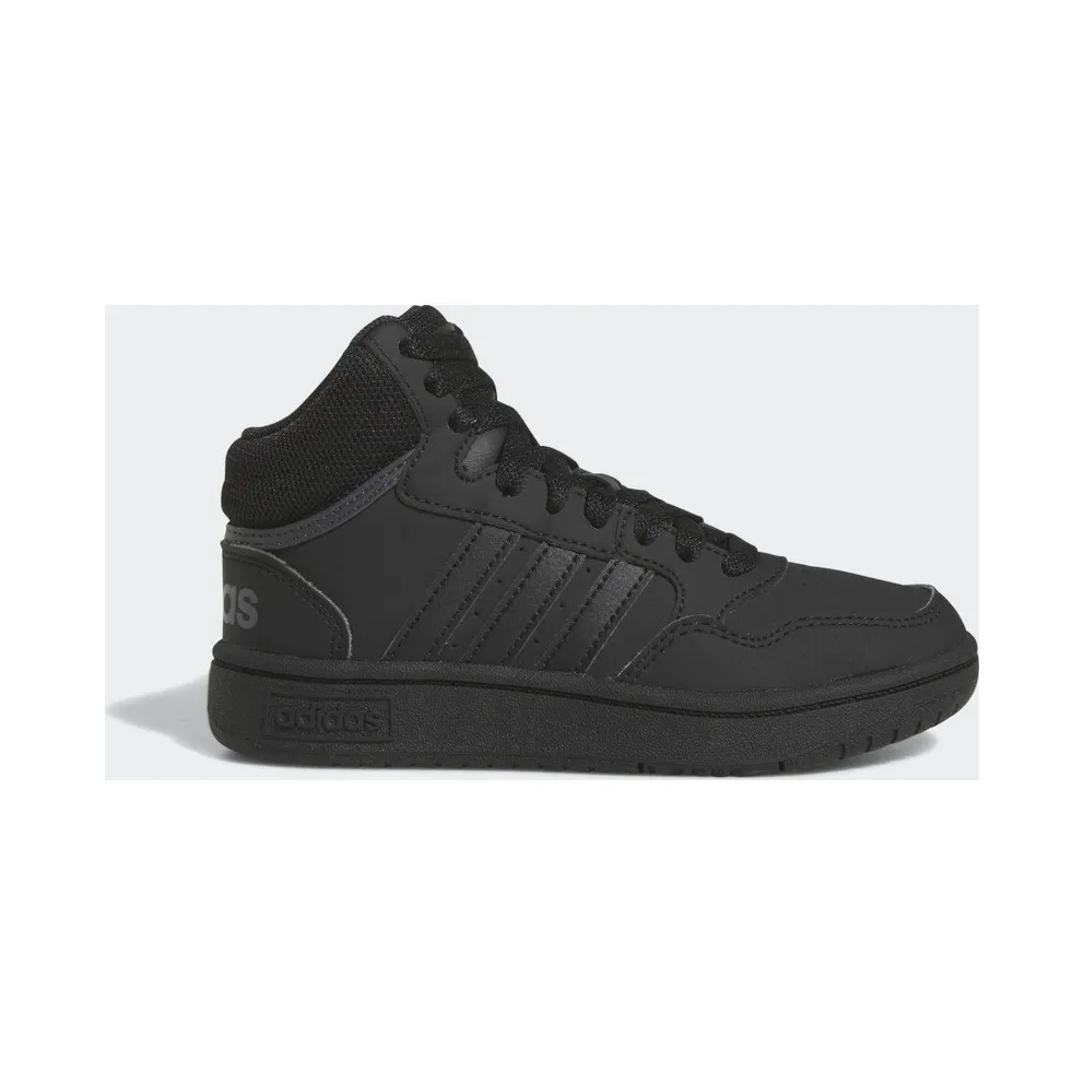 adidas Hoops Mid Schuh Core Black / Core Black / Grey Six (HR0228)