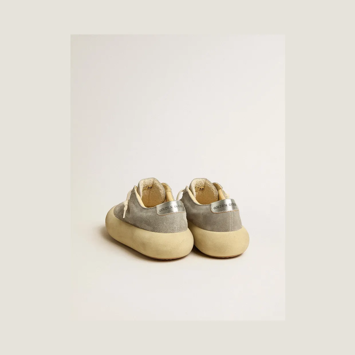 Golden Goose Space-Star Shoes In Ice-Gray Suede With Perforated Star (GWF00376.F005253.70100) (5)