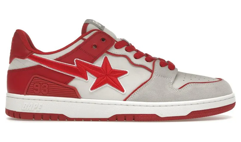 A Bathing Ape Sk8 Sta #5 Red (1K30-191-312-RED)