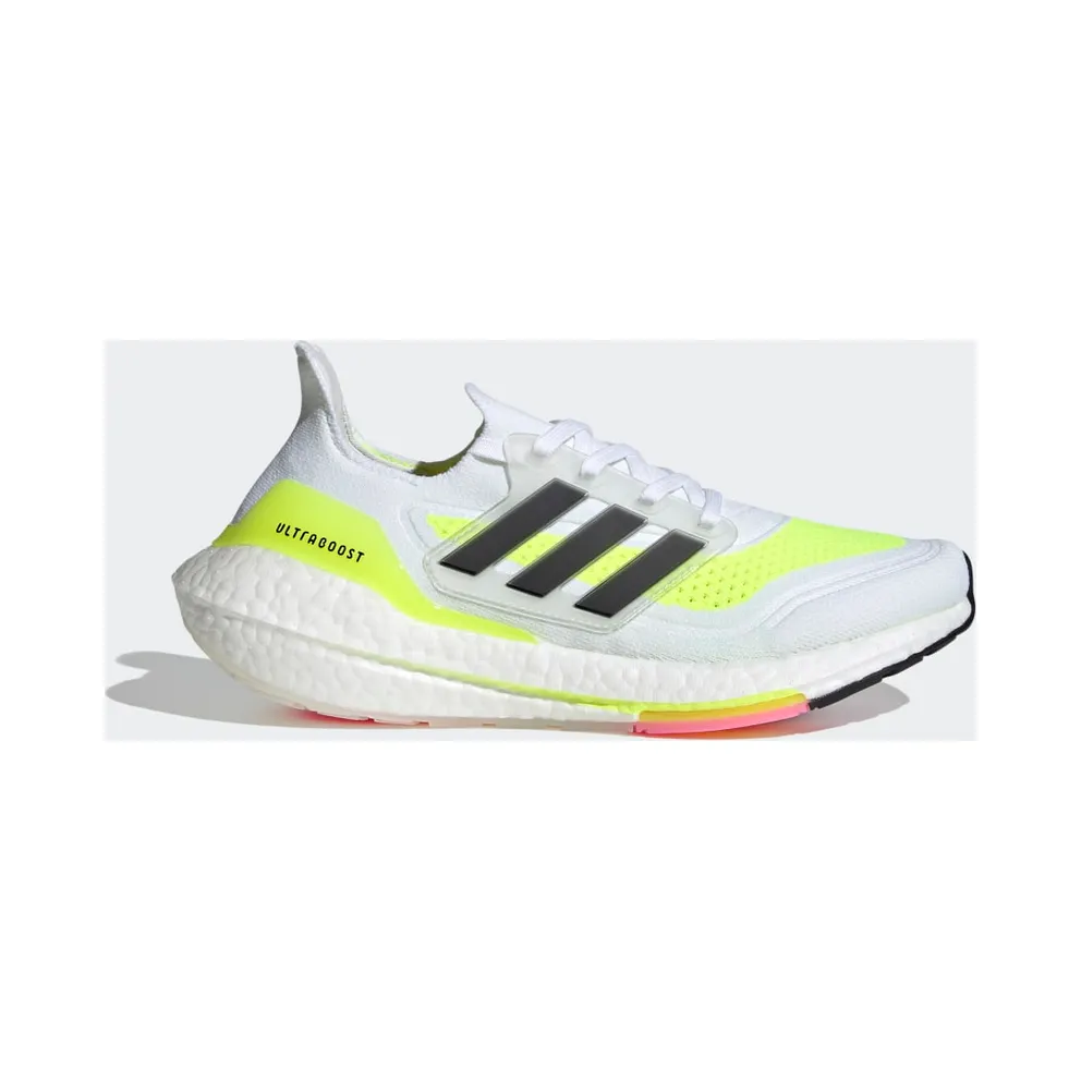 Adidas UltraBoost 21 ‘White Solar Yellow’ Cloud White/Core Black/Solar Yellow (FY0401)