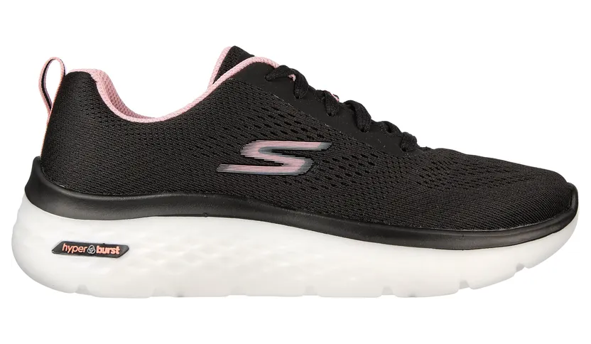 Skechers GO WALK Hyper Burst – Zwart / Roze (124578 BKPK)