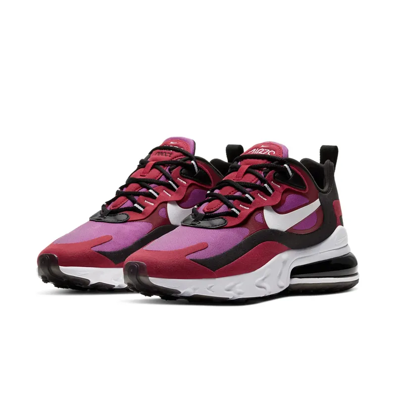 Nike Air Max 270 React Noble Red (W) White/Black.Noble Red/Vivid Purple (CI3899-600)