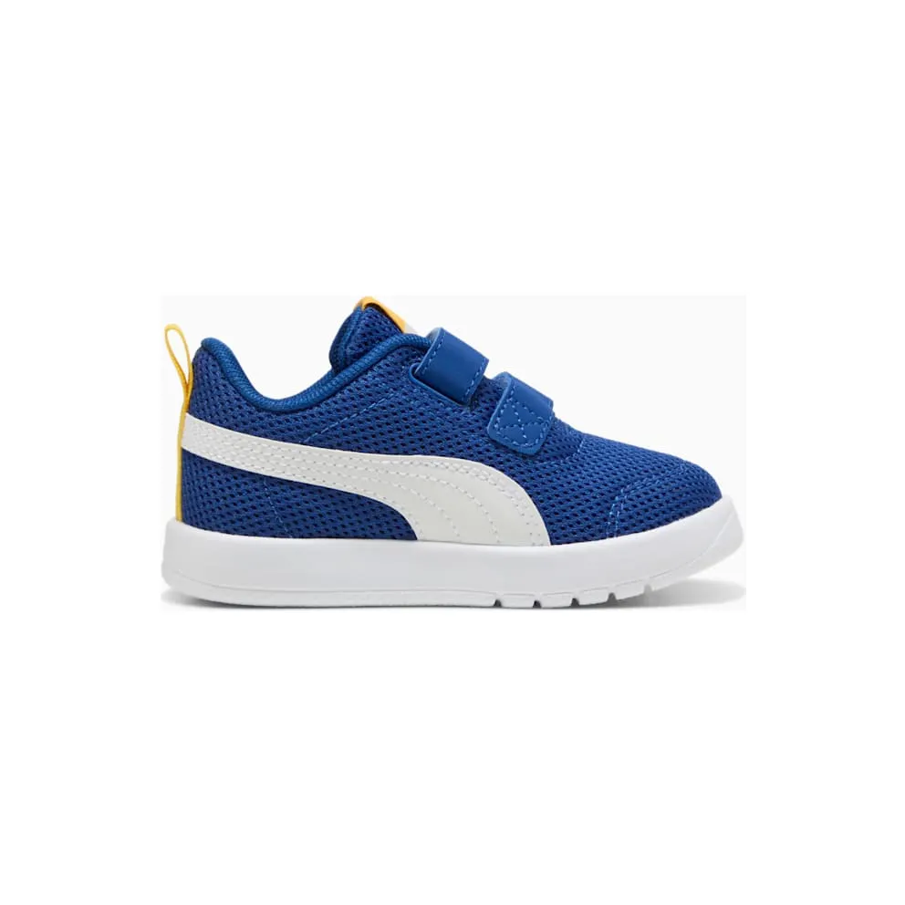Puma Courtflex V3 Mesh Royal White Yellow (398086-05)