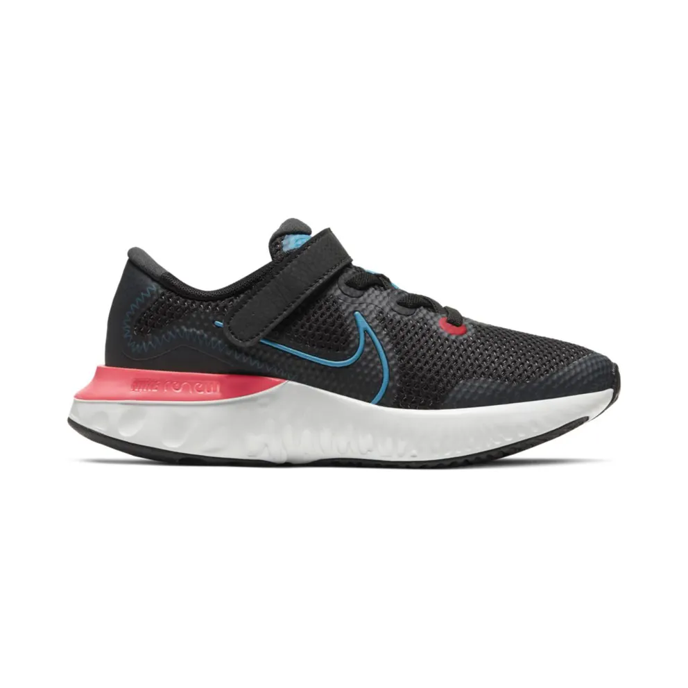Nike Renew Run Black Laser Blue (PS) Black/Laser Crimson/Dark Smoke (CT1436-090)