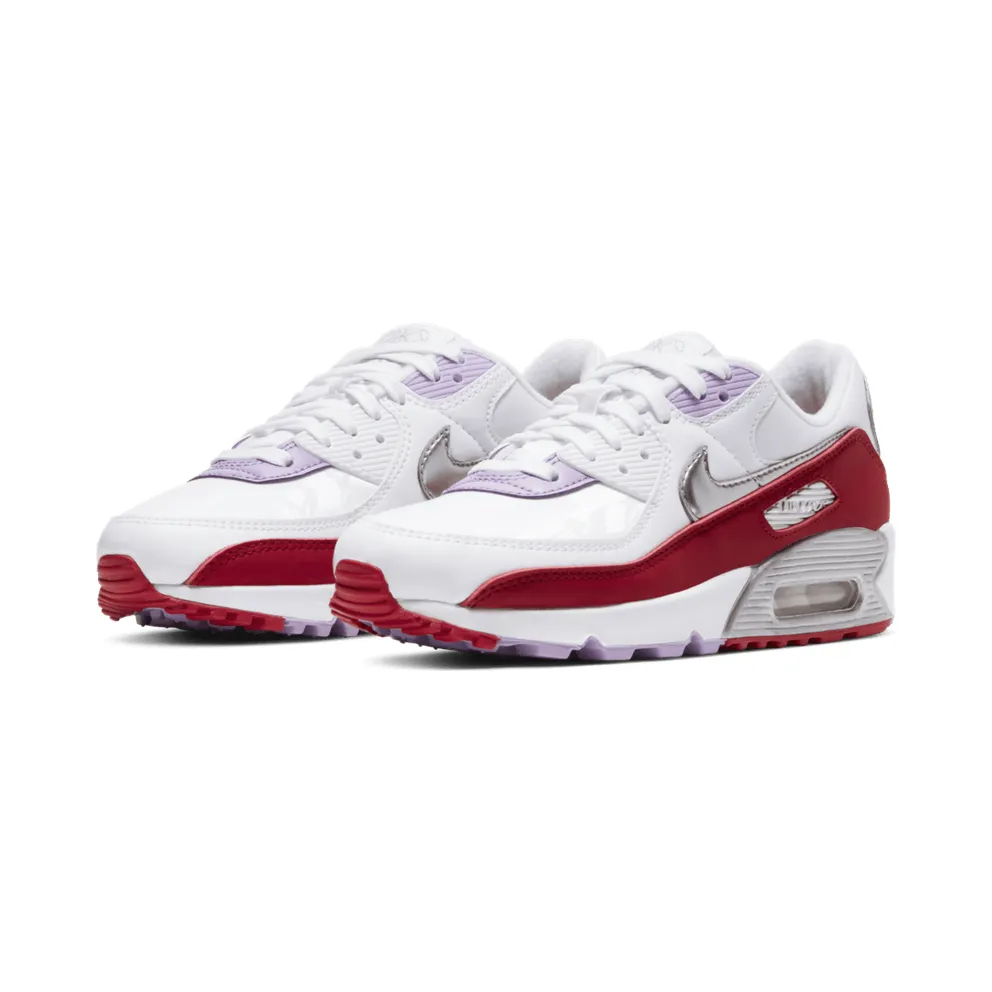 Nike Air Max 90 Recraft Chinese New Year 2020 (W) White/Team Red-Metallic Silver (CU3004-176)