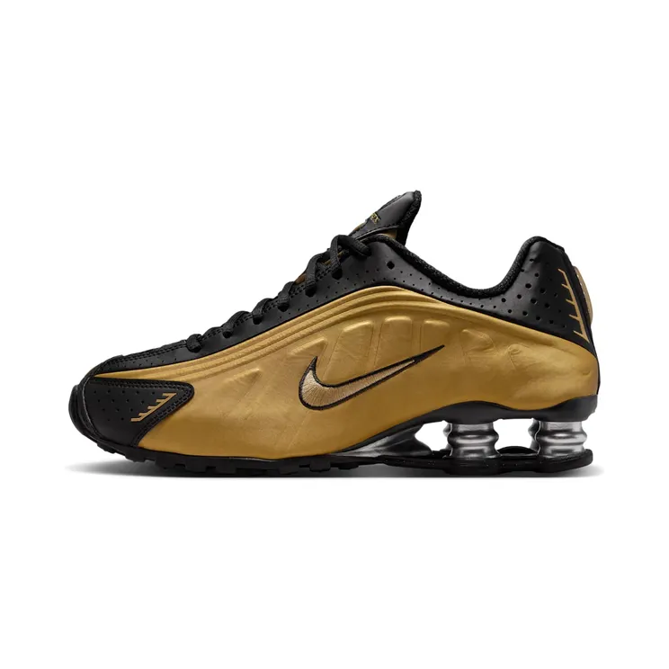 Nike Shox R4 (black / metallic gold / metallic silver) – AR3565-005