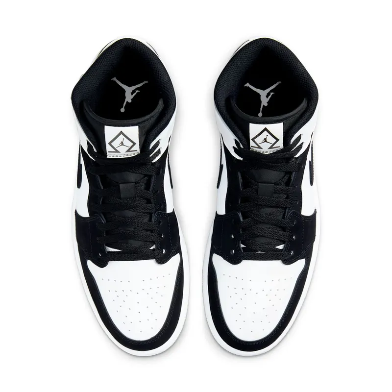 Air Jordan 1 Mid Diamond Black White (DH6933-100)