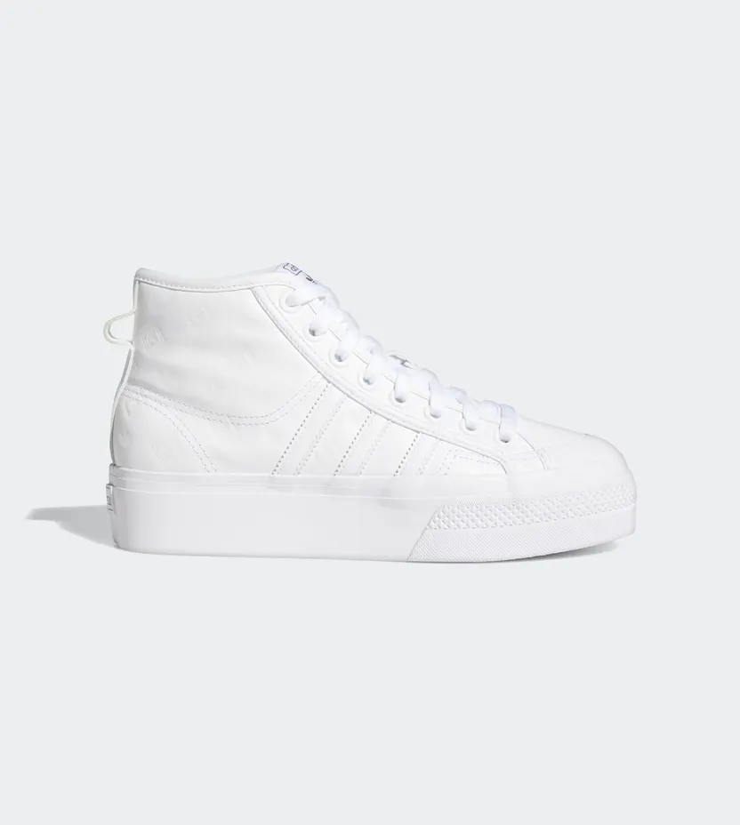 adidas Nizza Platform Mid Cloud White / Cloud White / Core Black (FY7602)