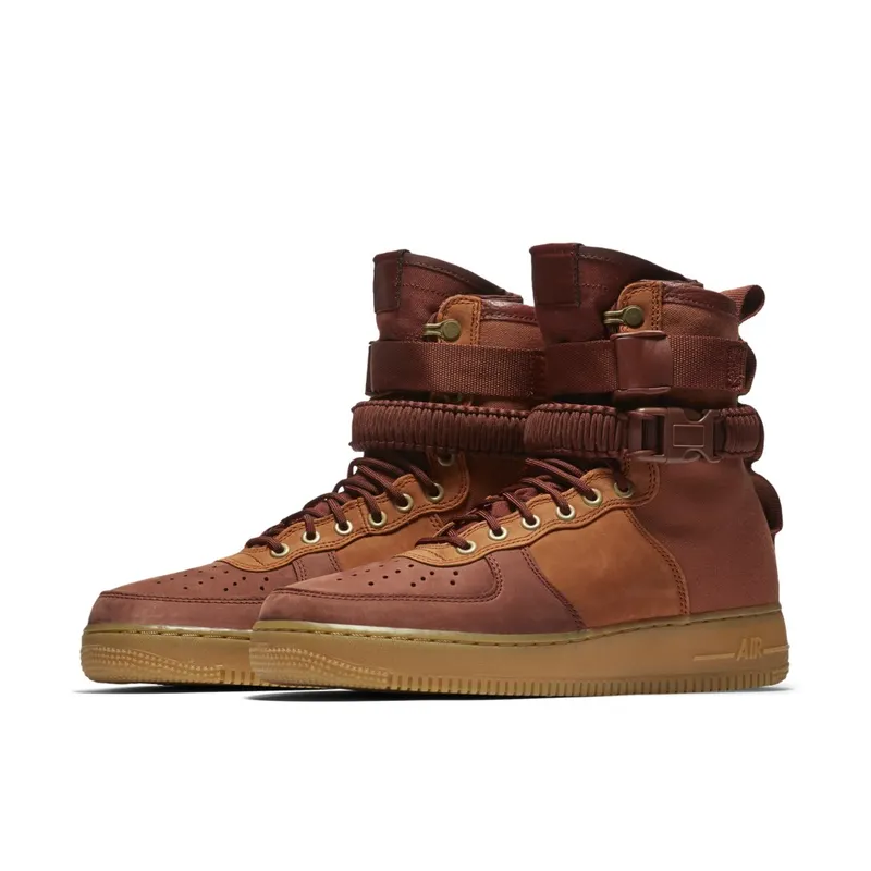 Nike SF Air Force 1 Premium Dark Russet Dark Russet/Phantom/Gum Light Brown (AQ0118-200)
