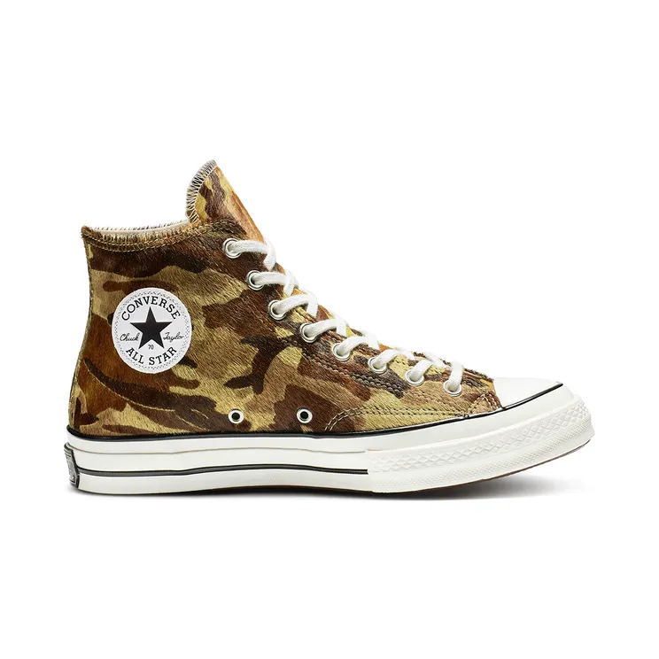 Converse Chuck 70 Hi ‘Pony Hair Pack – Camo’ Green/Black/Egret (164589C)