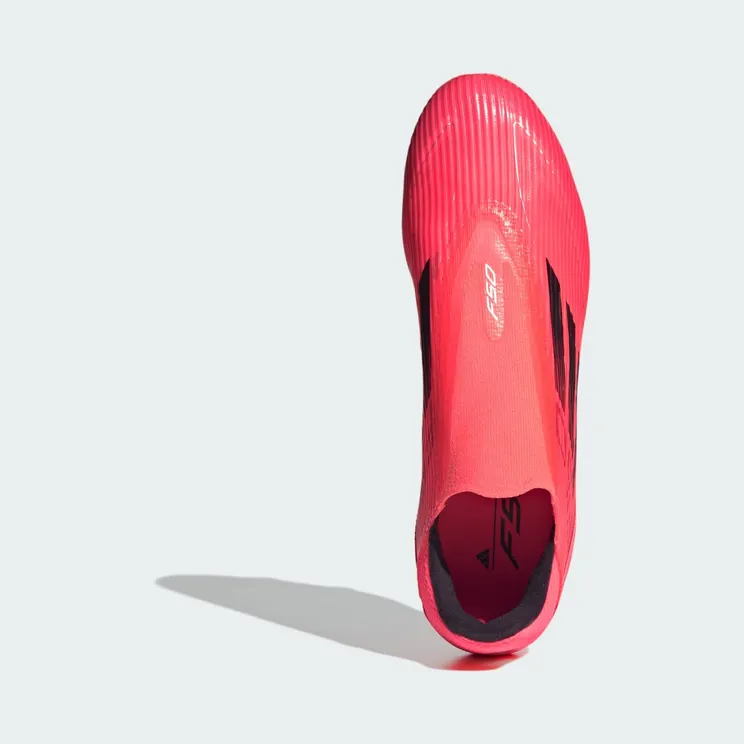 adidas F50 League Laceless Firm/Multi-Ground Turbo Aurora Black Platinum Metallic (IE0607)