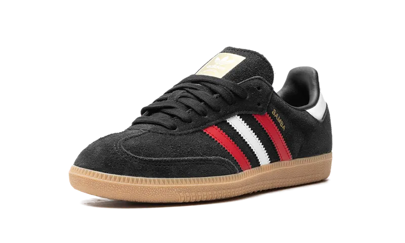 Adidas Samba OG “core black/better scarlet/GUM 3” (IG1824)