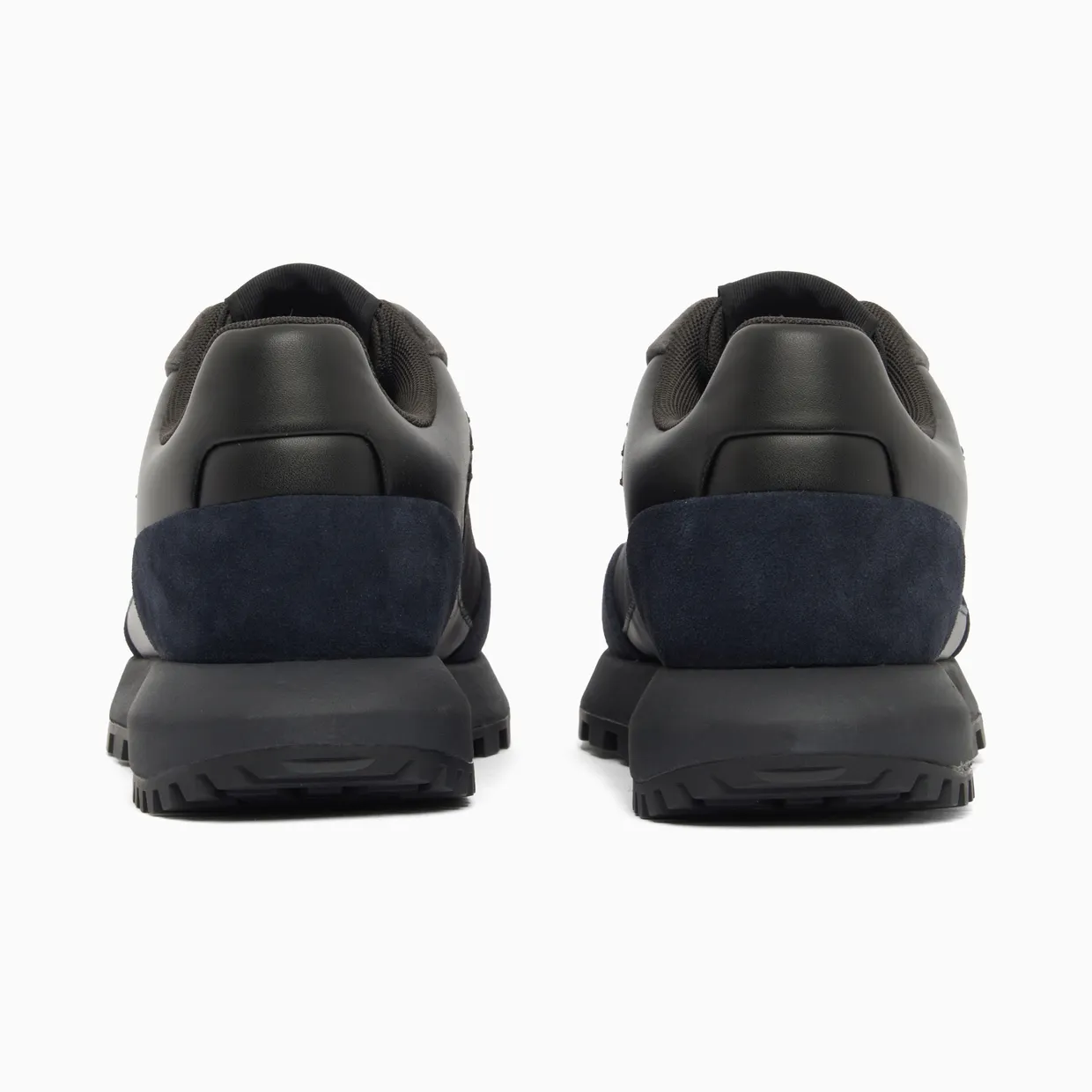 Armani Lace-Up Sneakers In Suede And Velvet With Cordura Details (EM004839-AF29491-MZ312) (4)
