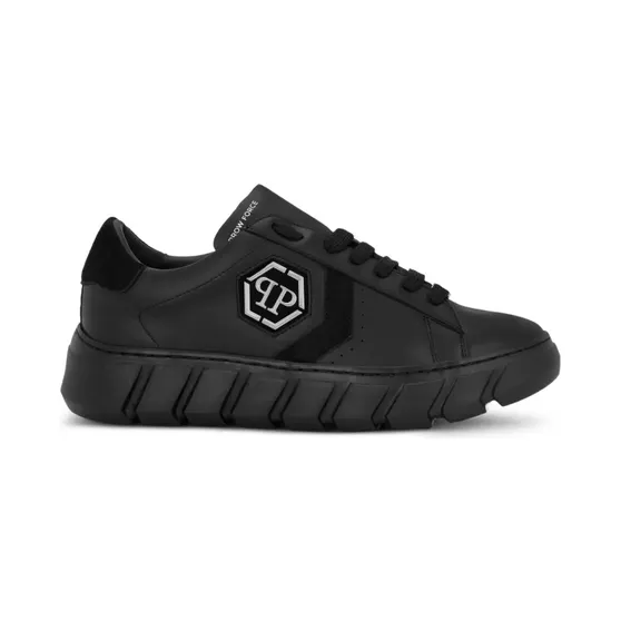 Philipp Plein Hexagon Force leren low-top “White” (LAESUSC0988PLE010N)