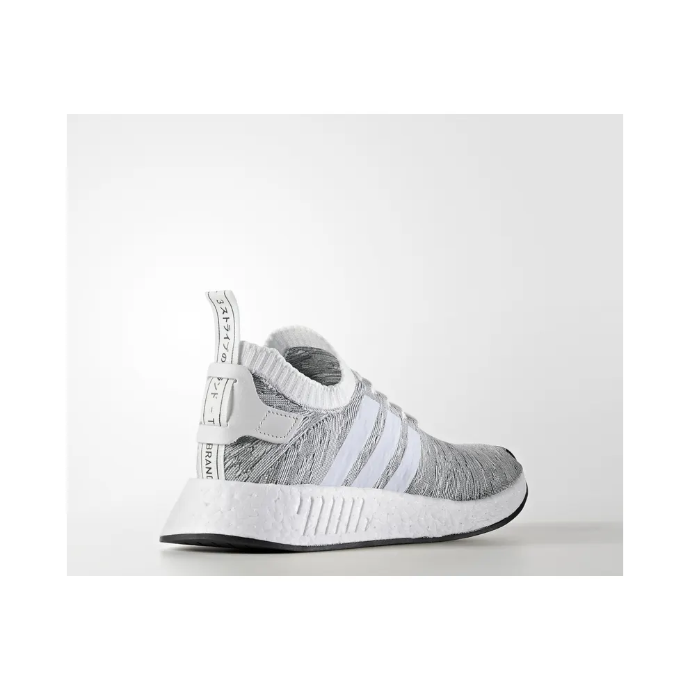 adidas NMD R2 Primeknit White Black Footwear White/Footwear White/Core Black (BY9410)