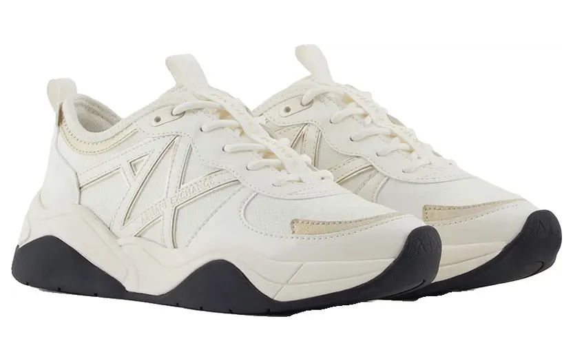 Armani Exchange Armani sneaker Off White / Pale Gold (XDX039XV311MZ12836)