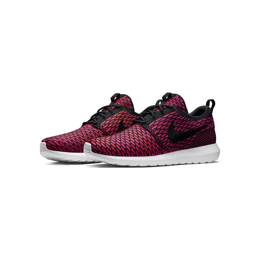 Nike Roshe Run Flyknit Fireberry Black/White-Fireberry-Total Orange (677243-004)
