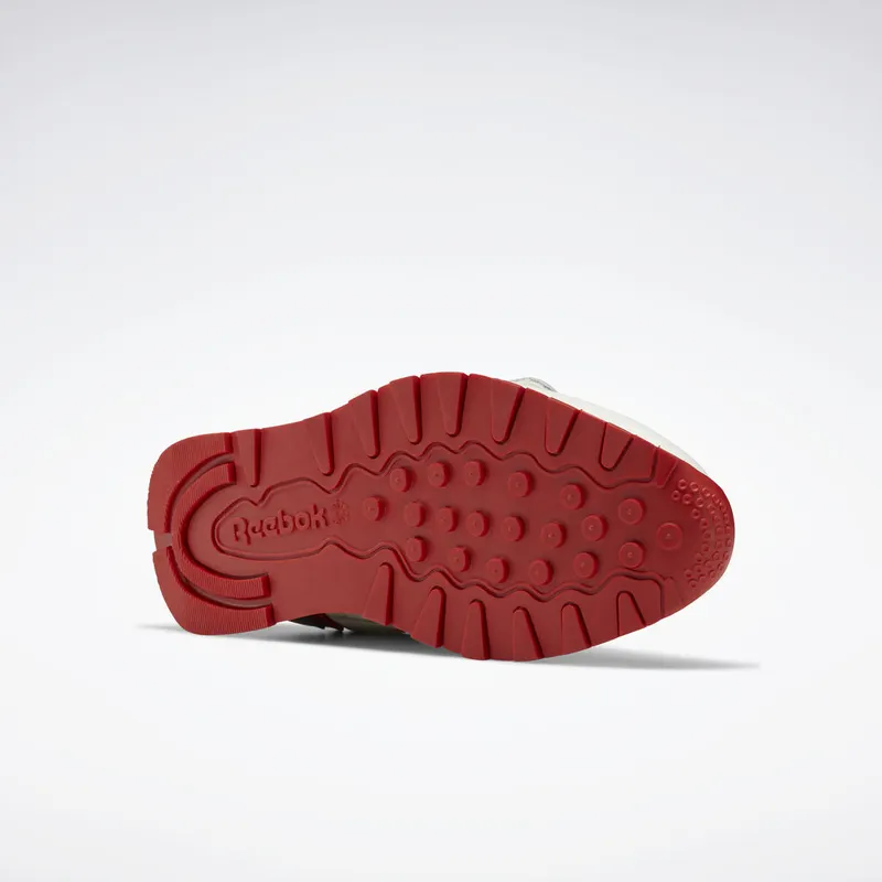 Reebok Classic Leather Stomper Chalk/Legacy Red/Pure Grey 6 (Other Brands Reebok)