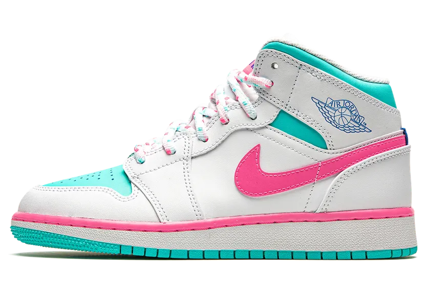 Air Jordan 1 Mid GS Digital Pink (555112-102)