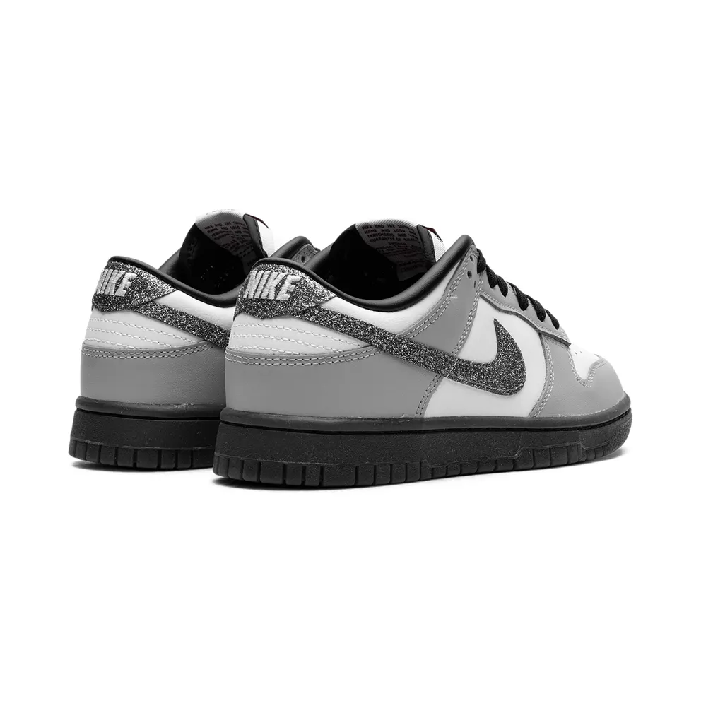 Nike Dunk Low LX “Glitter Swoosh White Light Smoke Grey” (HQ3462-191)