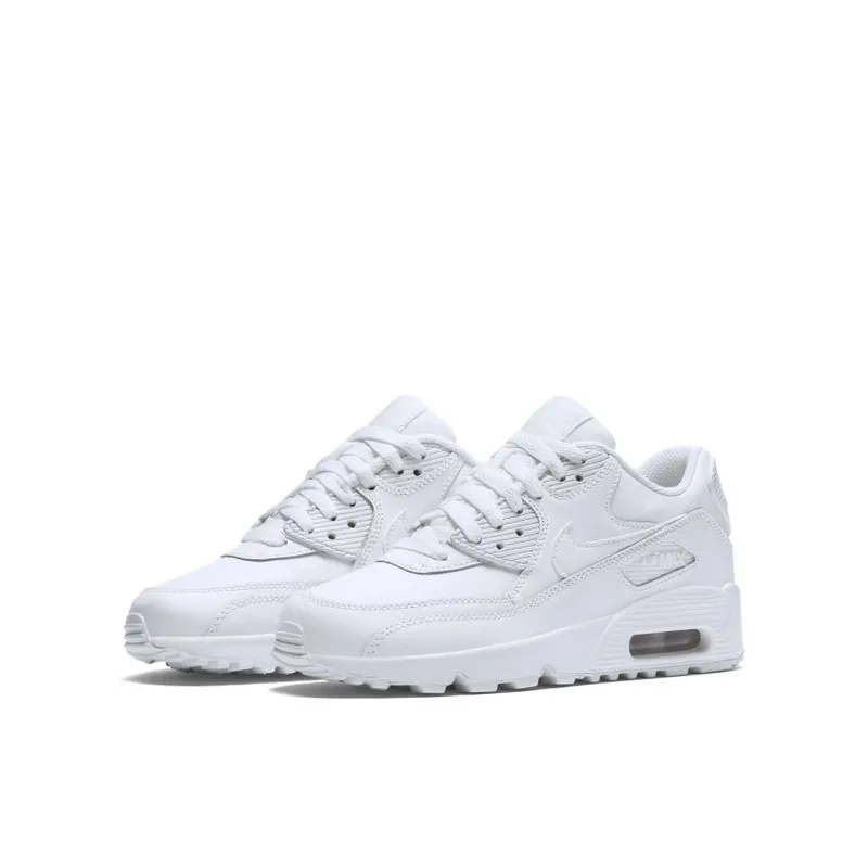 Nike Air Max 90 White Leather (GS) (833412-100)