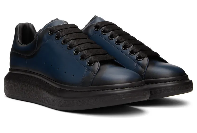 Alexander McQueen Black & Red Oversized Sneakers (553680WHU30) (4)