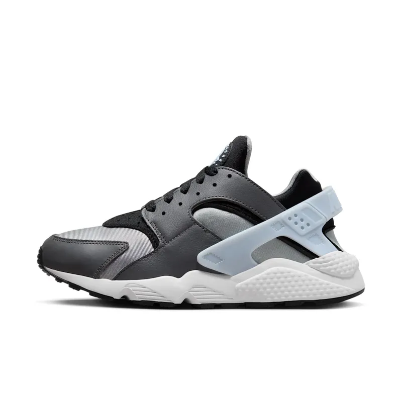 Nike Air Huarache Swoosh! “Black / Light Smoke Grey / Blue Tint / Iron Grey” (DD1068-008)