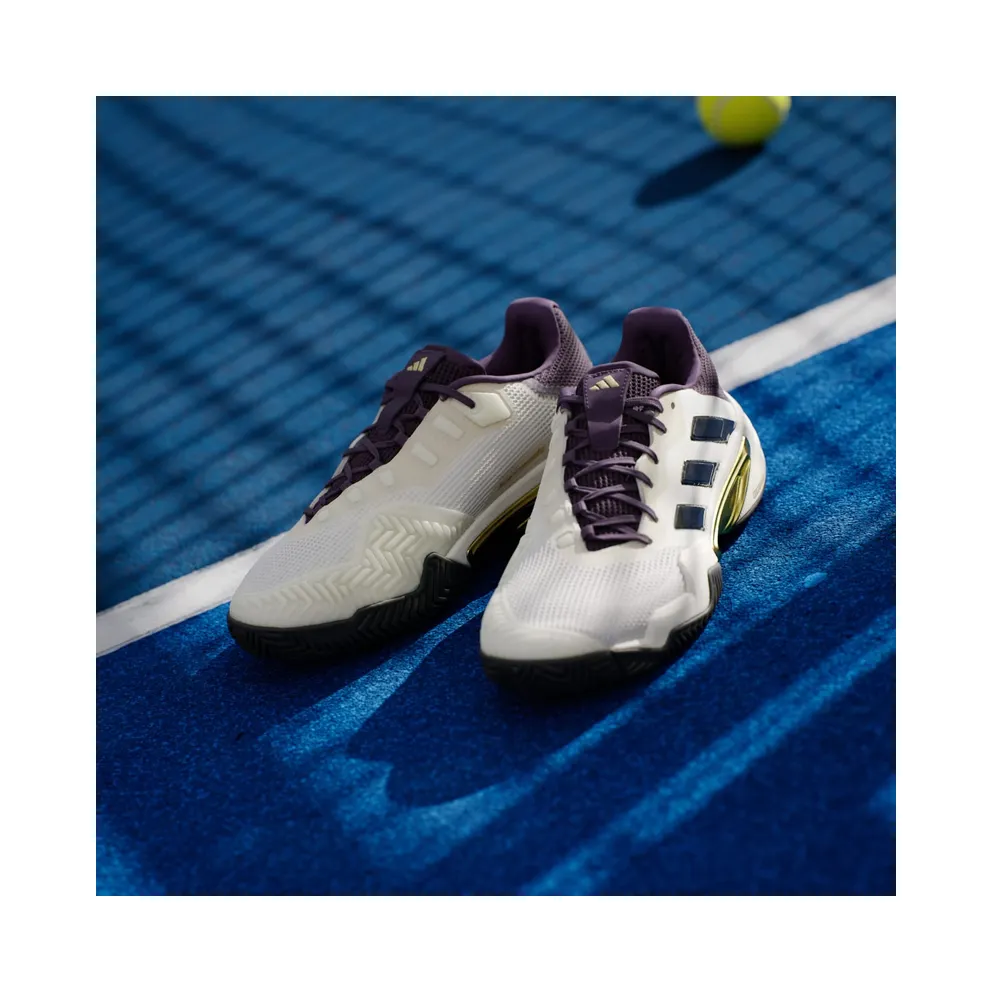 adidas Barricade 13 Core White Core Black Aurora Plum (JR1499)