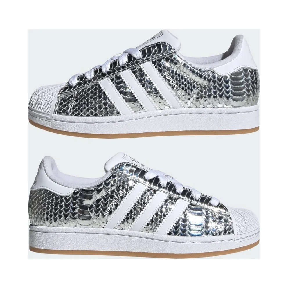 Adidas SUPERSTAR II Shoes Silver Metallic / Cloud White / Grey Two (KH9020)