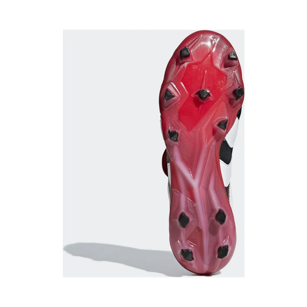 adidas Predator Accelerator Firm Ground Cleat Black White Red Core Black/Cloud White/Red (D96665)