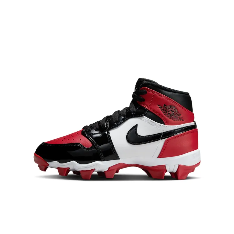 Jordan 1 Mid Cleat Patent Bred Toe (HF6883-601)