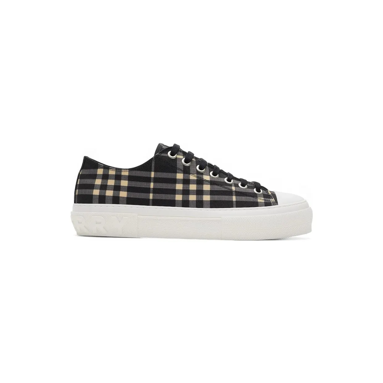 Burberry Check Sneakers Black Calico ( Women’s) (8107495)