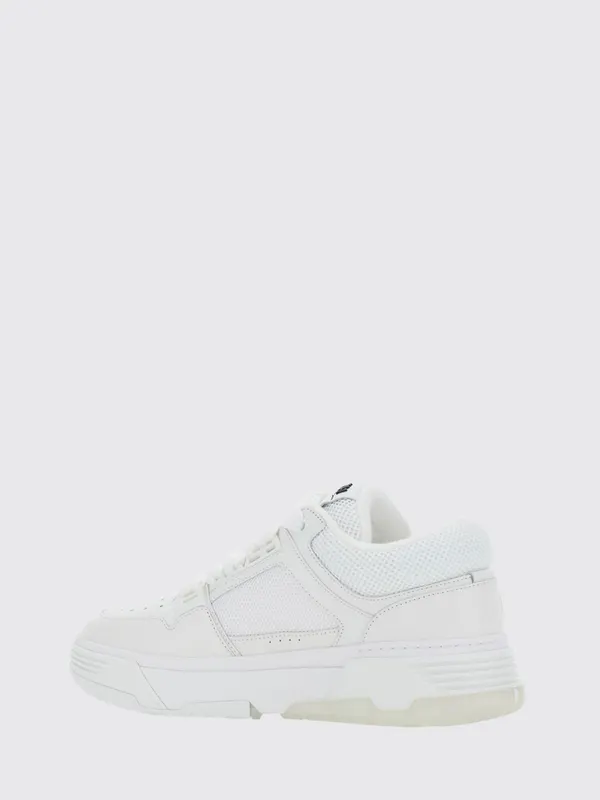 Amiri MA-1 Leather and Mesh with Monogram and Padded Ankle White (AMFOSR1097100)