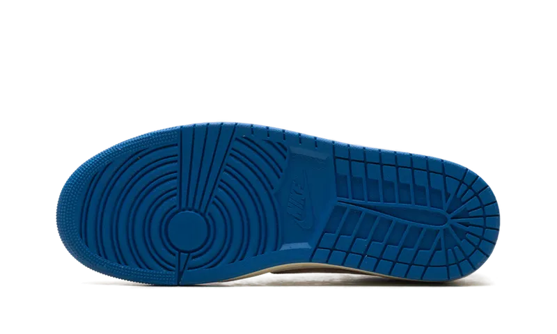 Jordan x Fragment Design Air Jordan 1 Low “Sail/Black/Muslin/Military Blue” (DM7866-104)