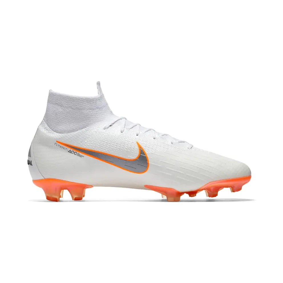 Nike Mercurial Superfly 6 Elite FG White Total Orange (AH7365-107)