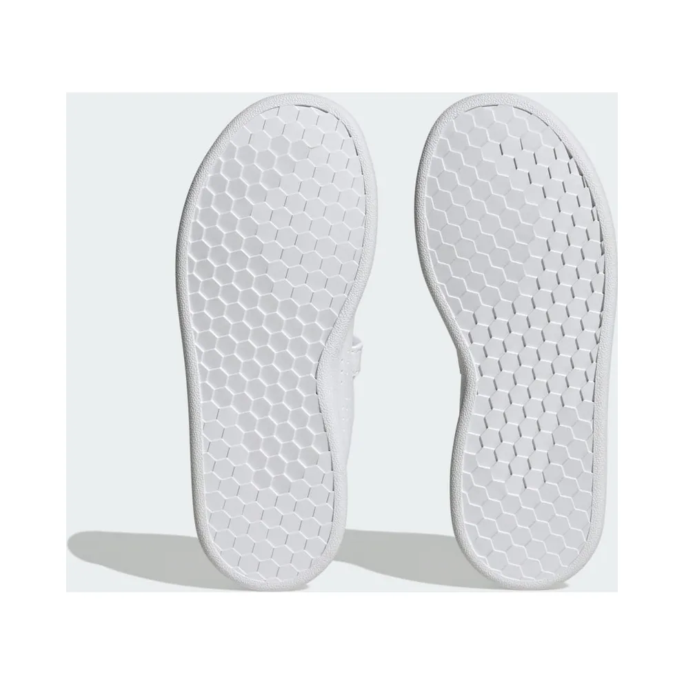 adidas Advantage Court Lifestyle Hook-and-loop “Cloud White / Core Black / Silver Metallic” (IG2516)