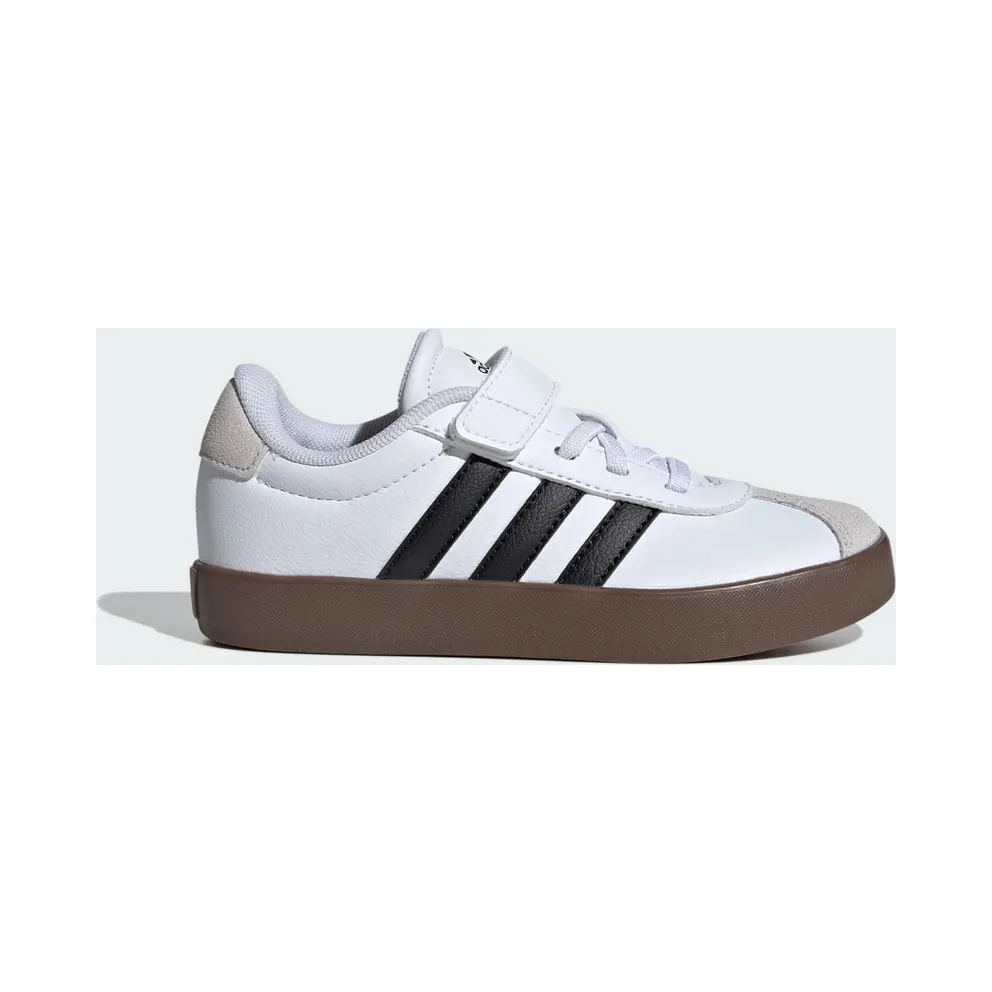 Adidas VL Court 3.0 Skateboard Shoes Kids Cloud White / Core Black / Grey One (ID9155)