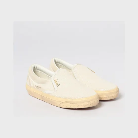 Golden goose VCE Penstar Used Suede and Canvas Sneakers White (GWF00306F00809515112)