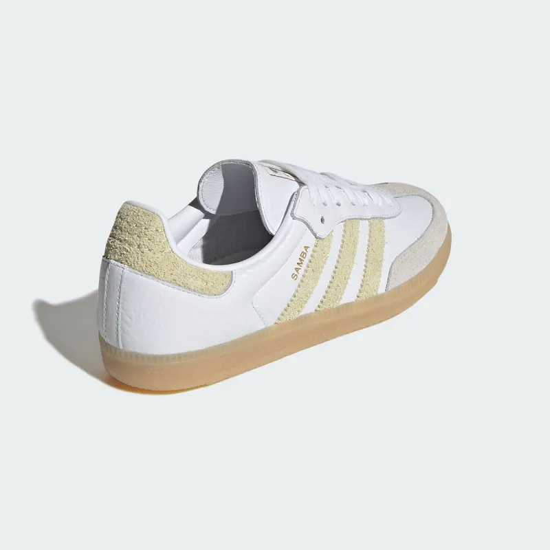Adidas SAMBA OG Cloud White / Dual Yellow / Gum (LA0972)