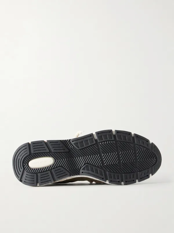 Golden Goose Running Dad Suede-Trimmed Mesh Sneakers Green (GMF00884.F005207) (3)