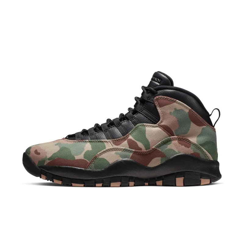 Jordan 10 Retro Duck Camo Rattan/Black-Black-Dusted Clay (310805-200)