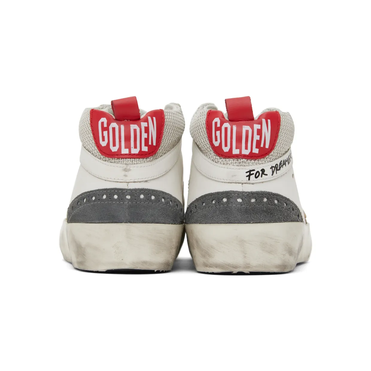 Golden Goose White & Gray Mid Star Double Quarter Sneakers (GMF00123.F002440.10870) (2)