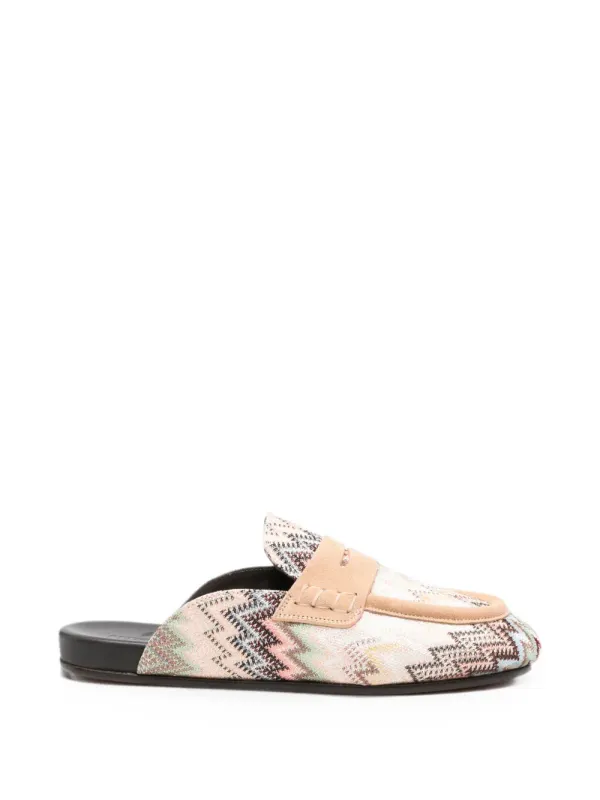 Missoni Loafers with zigzagpatroon – Beige (MWL037)