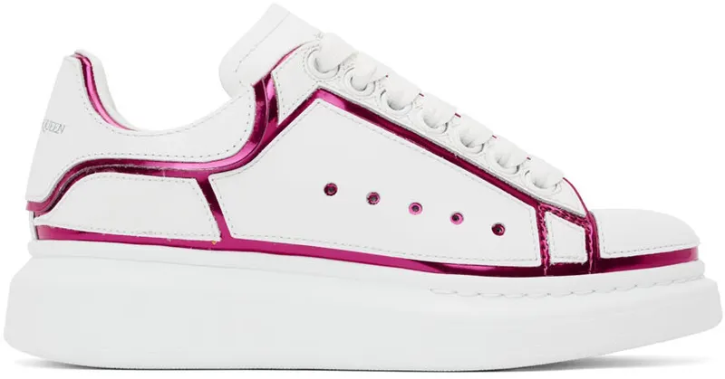 Alexander McQueen White & Pink Oversized (708750WICGG)