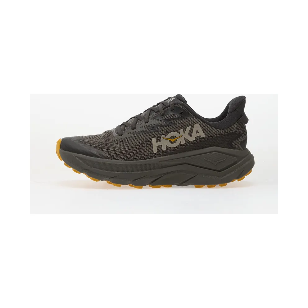 Hoka One Challenger 8 Gore-Tex Asphalt Grey Varsity Yellow